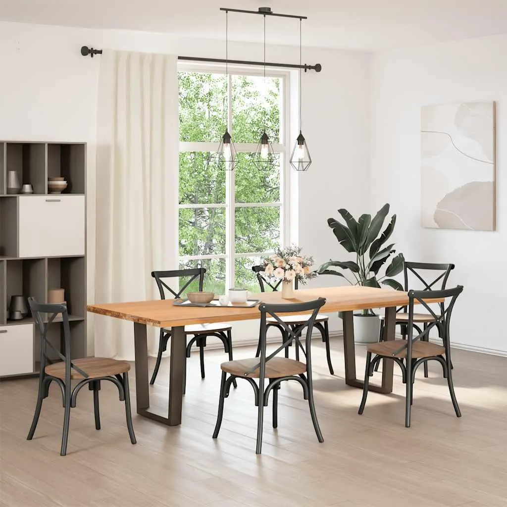 Supporti Tavolo Acciaio vidaXL a V 70x73cm - Portata Elevata e Stabilità