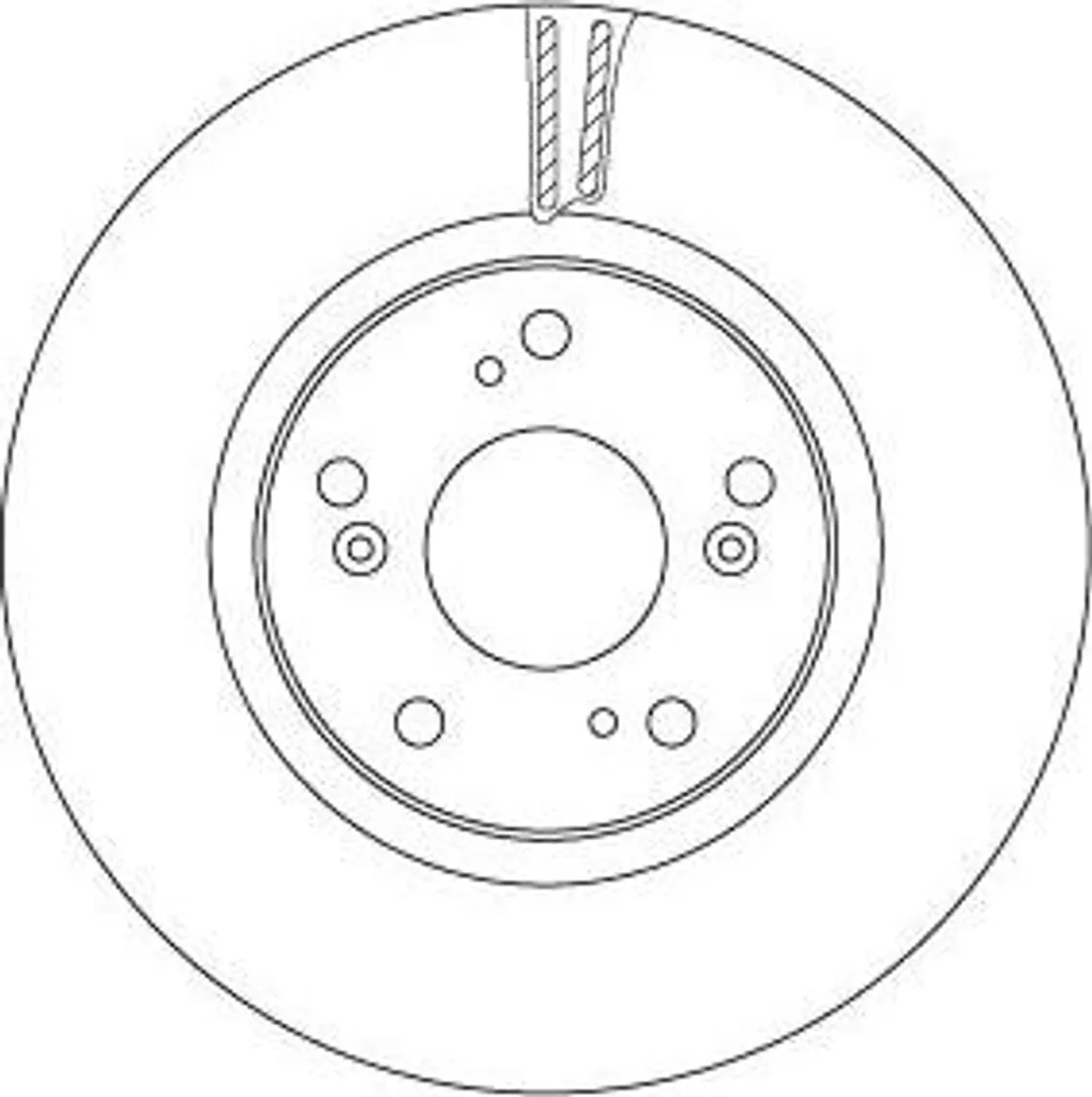 Disque de frein TRW DF6689 anticorrosion OE 45251TV2E01 pour Civic