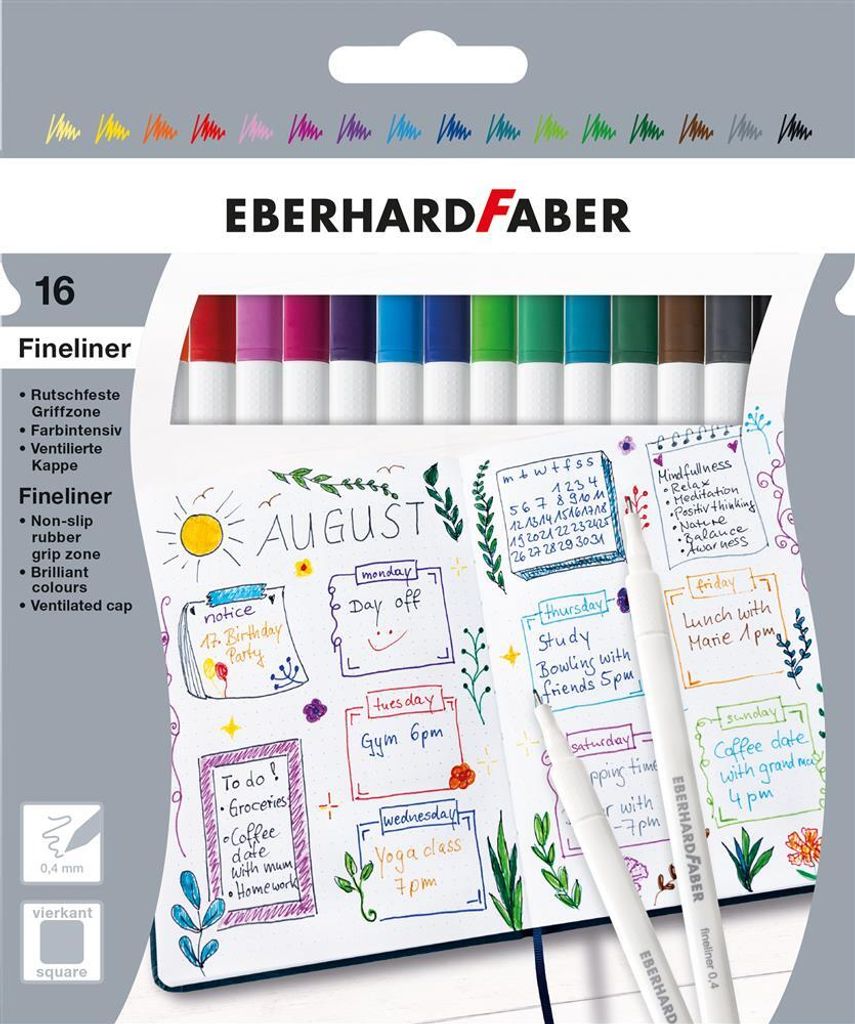 EBERHARD FABER Fineliner 16er Kartonetui