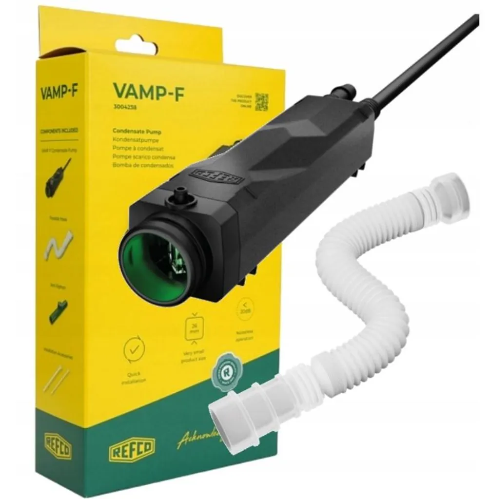 Évacuation condensats climatisation REFCO VAMP-F pour installation split