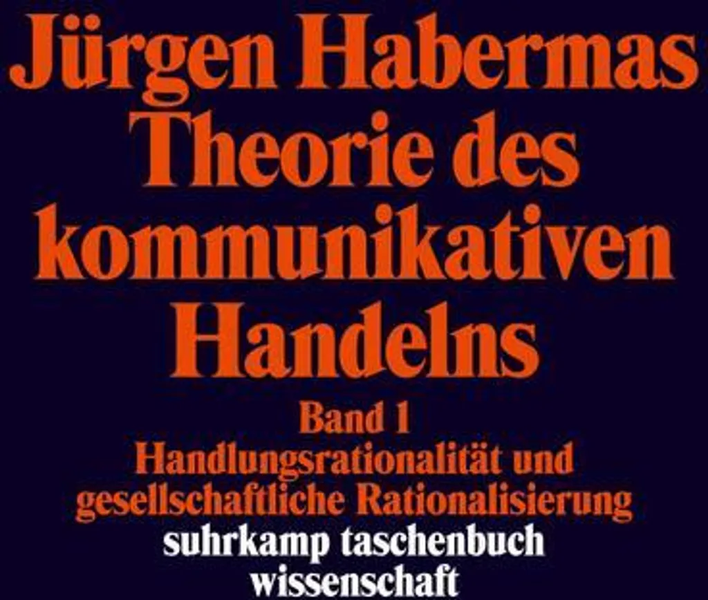 Livre de Sociologie Théorie de l'agir communicationnel Édition Reliée