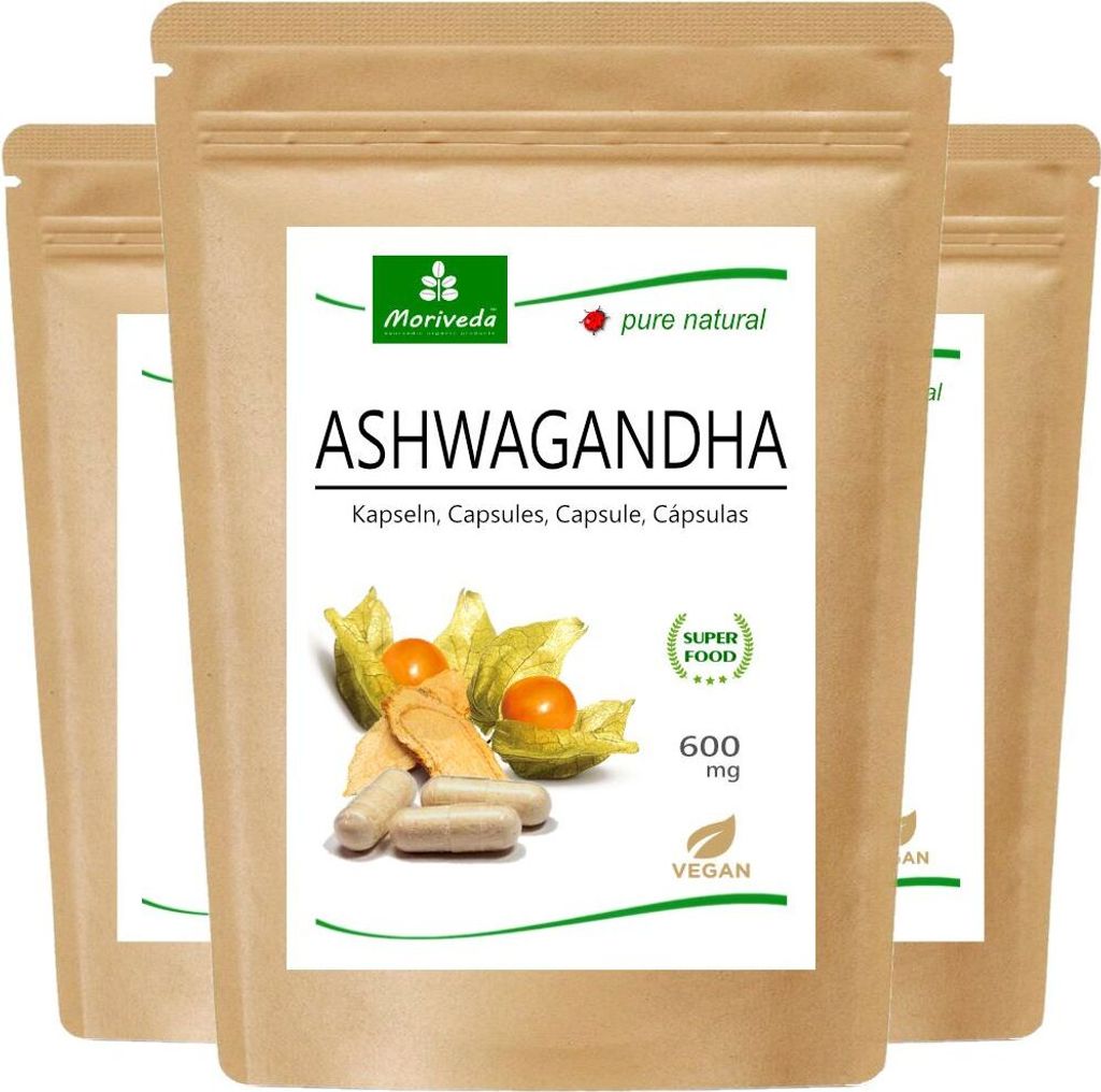 MoriVeda® - Ashwagandha kapsuly 600 mg alebo tablety 1000 Obrázok produktu 