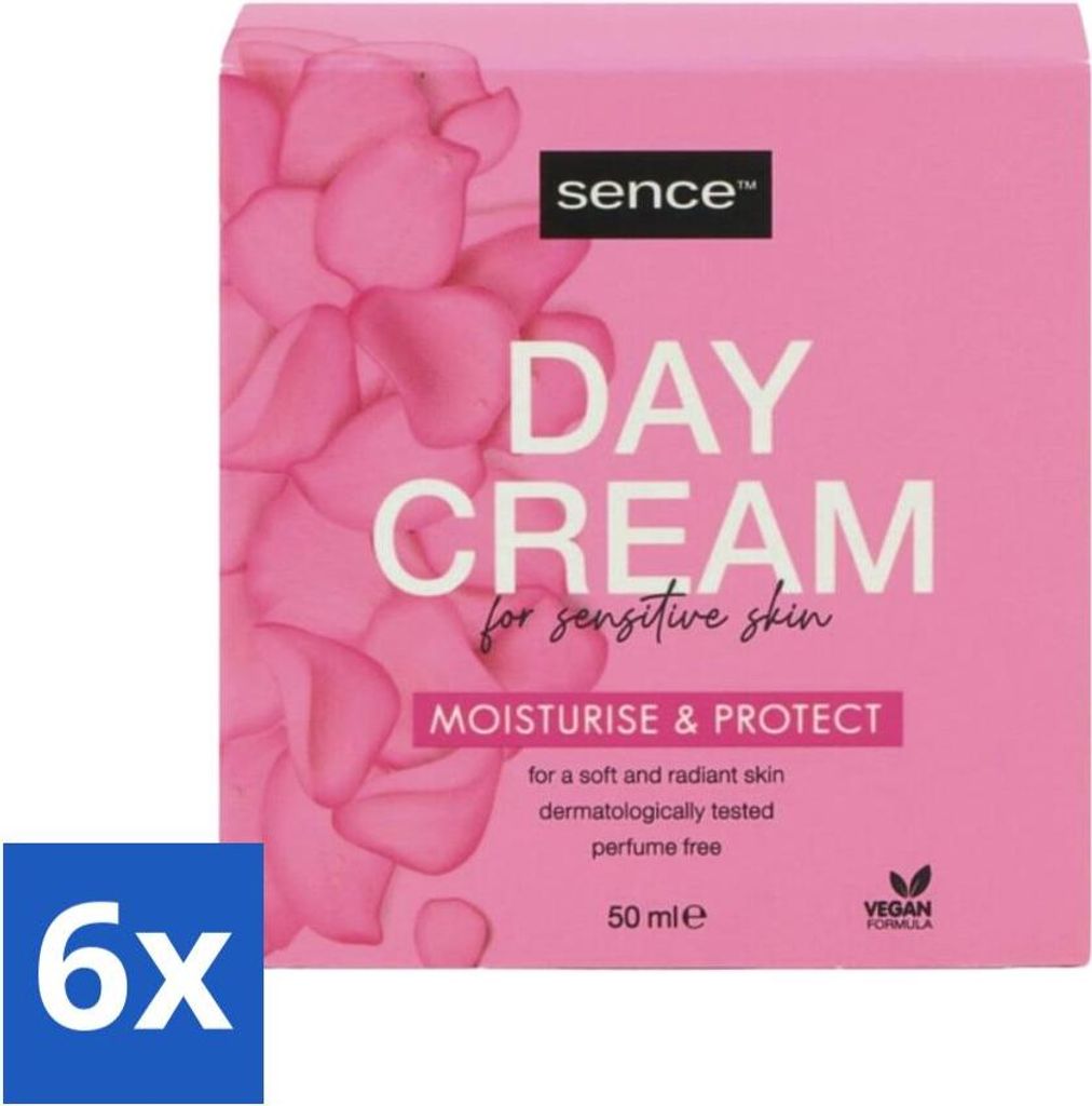 Sence Tagescreme für empfindliche Haut 50 ml - Vorteilspack - 6 Stücke