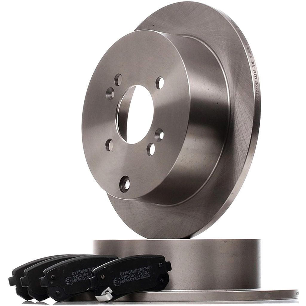 STARK Bremsen Set Hinten Bremsscheiben und Beläge für HYUNDAI i20 (PB, PBT) 262mm