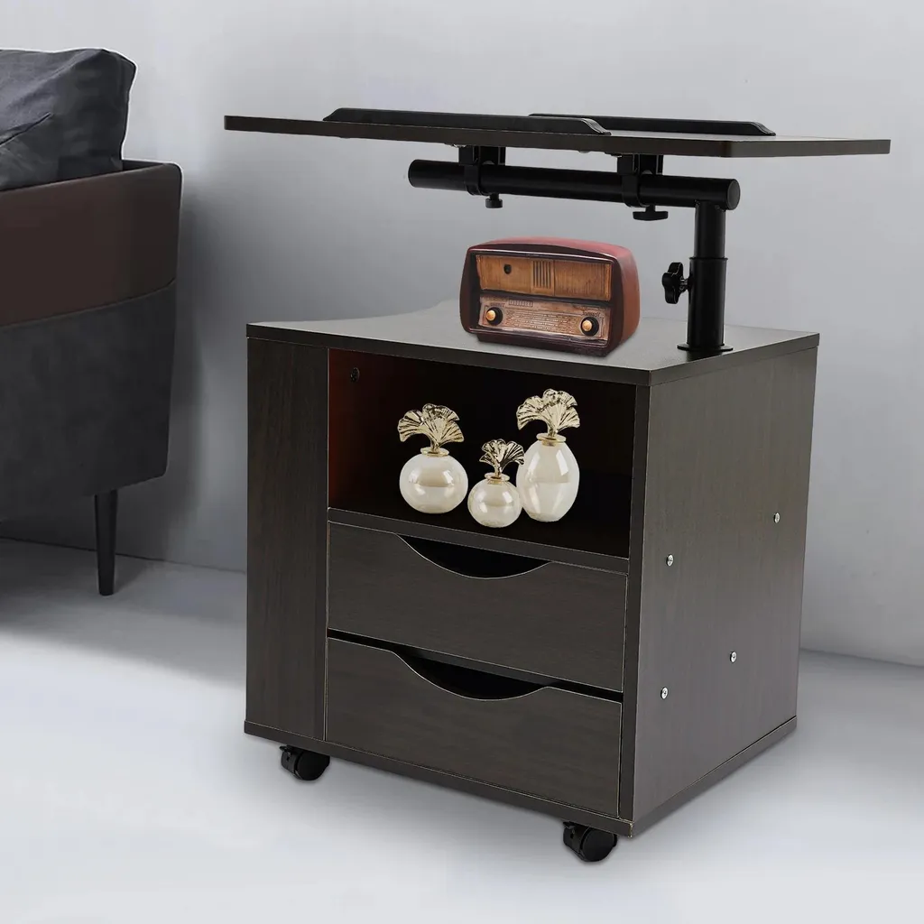 Support ordinateur portable réglable pour lit et canapé design noir - 8