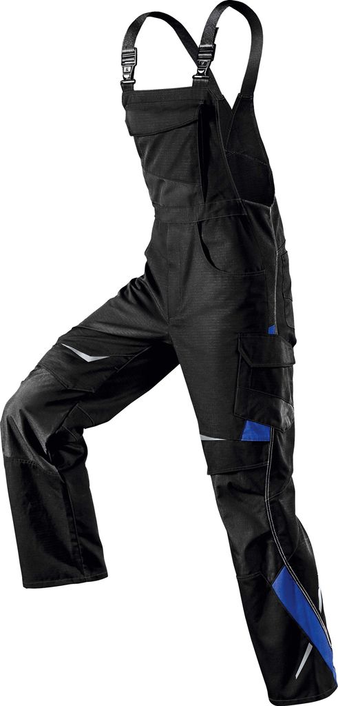 Kübler Pulsschlag Latzhose schwarz/kbl.blau Gr. 40