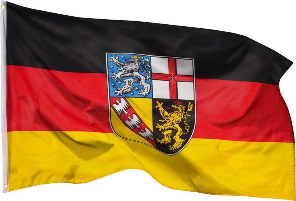 PHENO FLAGS Saarland Flagge 90 x 150 cm Saarländische Fahne Produktbild 