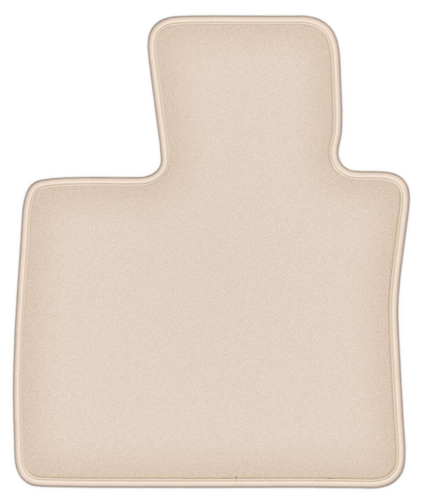 DURBAN Beige Velours-Fahrerfußmatte für BMW X5 F15 7-Sitzer (2013-)