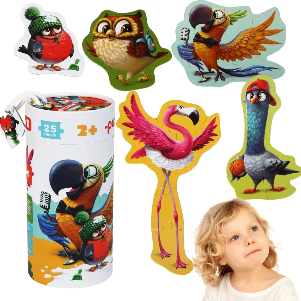 Puzzle Puzzlika Oiseaux : Le Jeu Anti-Frustration pour les Petits - 4