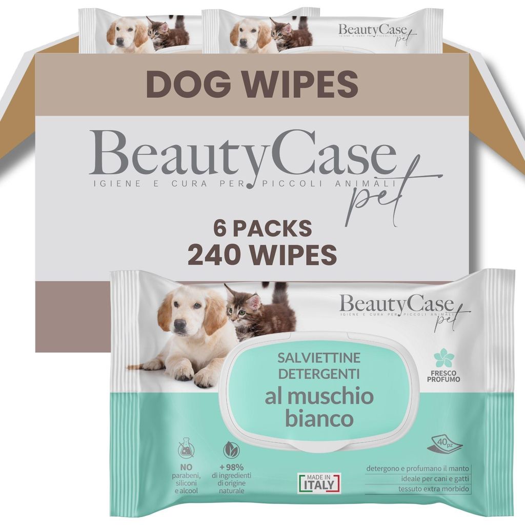Chusteczki czyszczące dla zwierząt o zapachu białego mchu – Zdjęcie produktu 