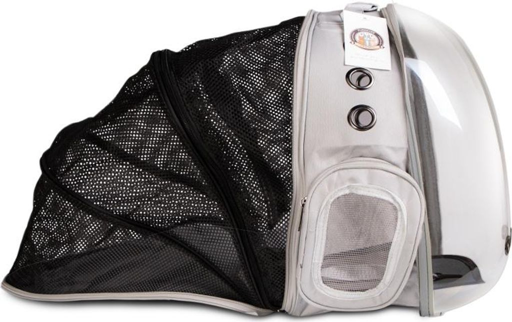 Furrever Friends CatVision "Zelt" Grau - Transport-Rucksack für Katze und Hund Furrever Friends