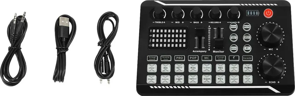 Console de mixage audio pour streaming et enregistrement avec 12 effets