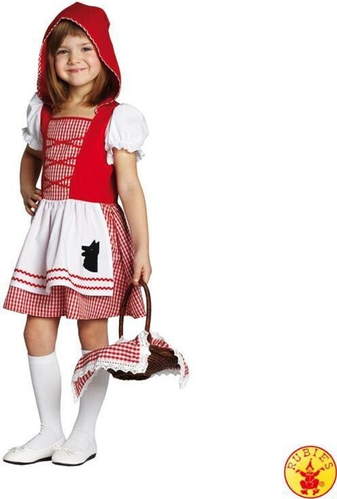 Rotkäppchen Kostüm Rubi für Kinder Gr. 104-140 Kleid Märchen Fasching Karneval Mottoparty Schultheater