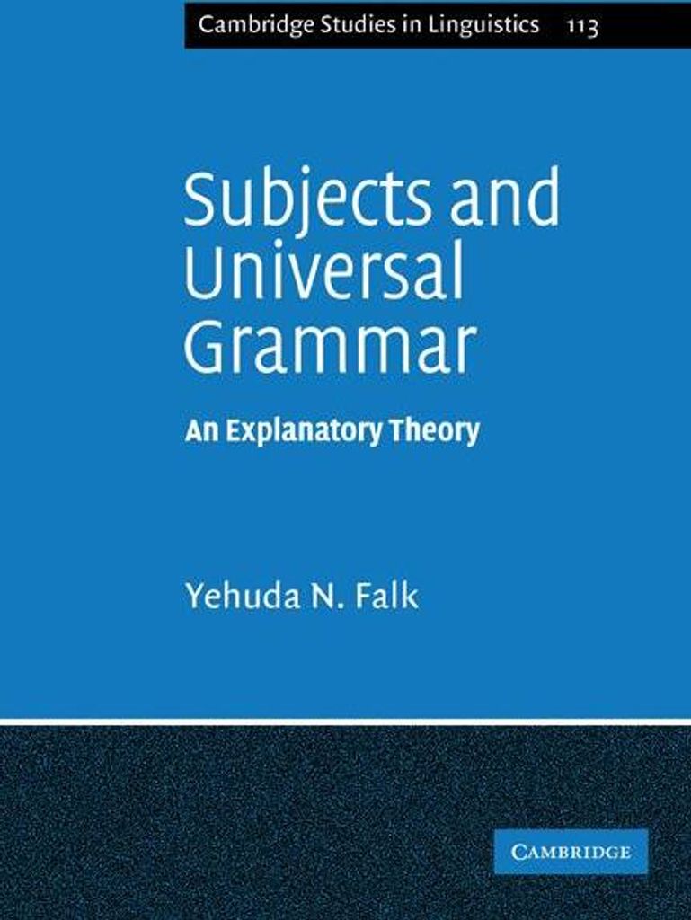 Subjects and Universal Grammar