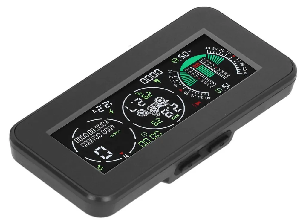 Compteur de vitesse GPS pour moto avec moniteur de pression de pneus