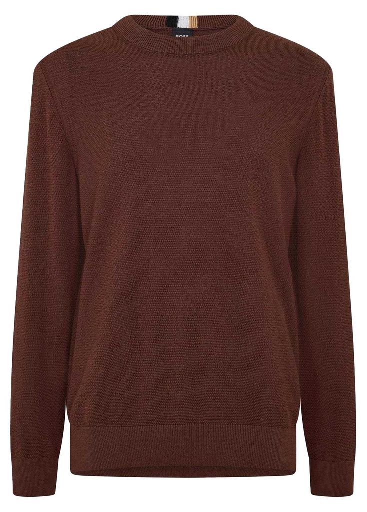 Boss - "Ecaio-P" Pullover für Herren, Jerseyware GT16941 (M) (Dunkelbraun)