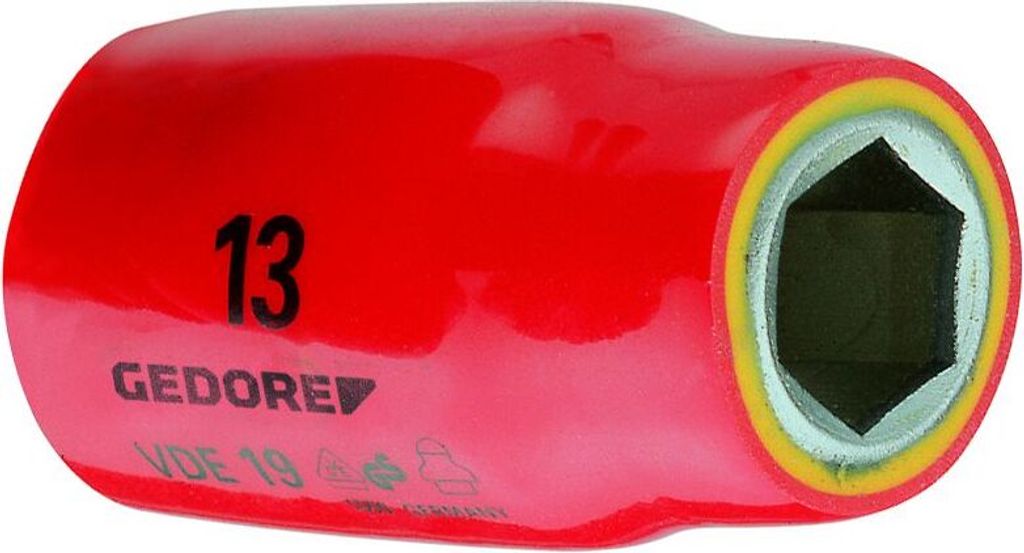 GEDORE VDE 19 17 VDE-Steckschlüsseleinsatz 1/2" 6-kant 17 mm, 6123240