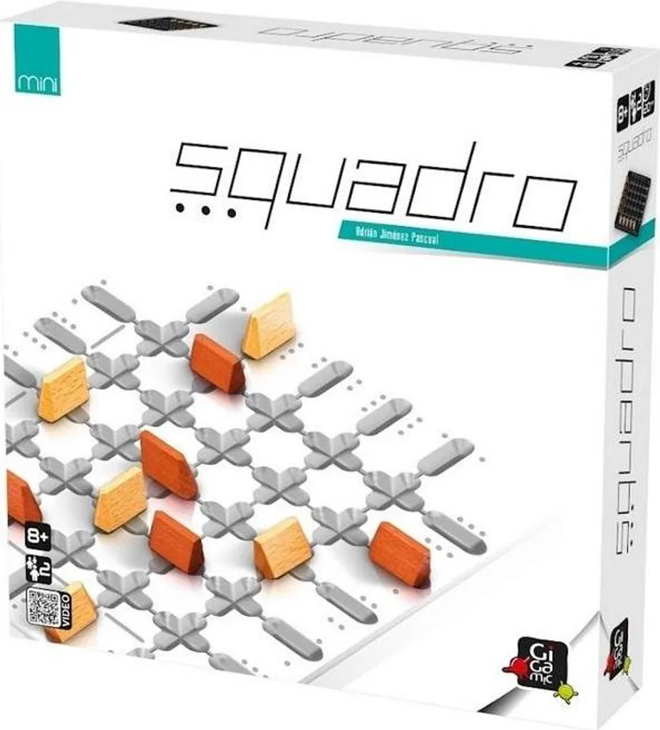 Squadro Mini Gigamic : Jeu de Réflexion Tactique Compact en Bois Noble