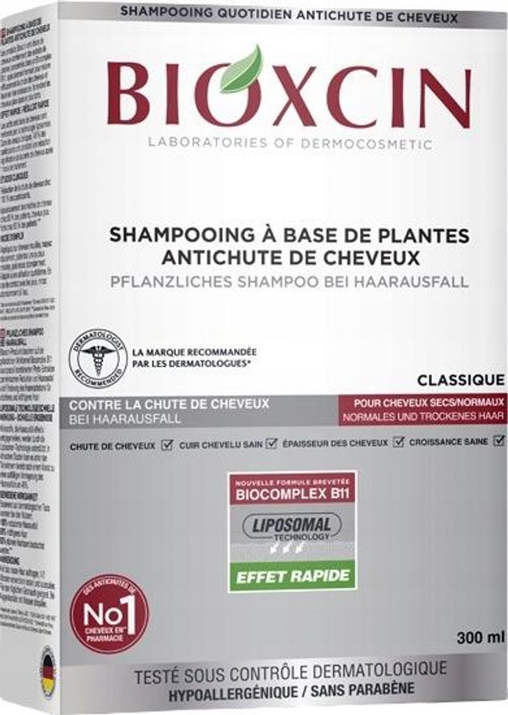 Bioxcin shampooing végétal contre la chute des cheveux pour Image du produit 