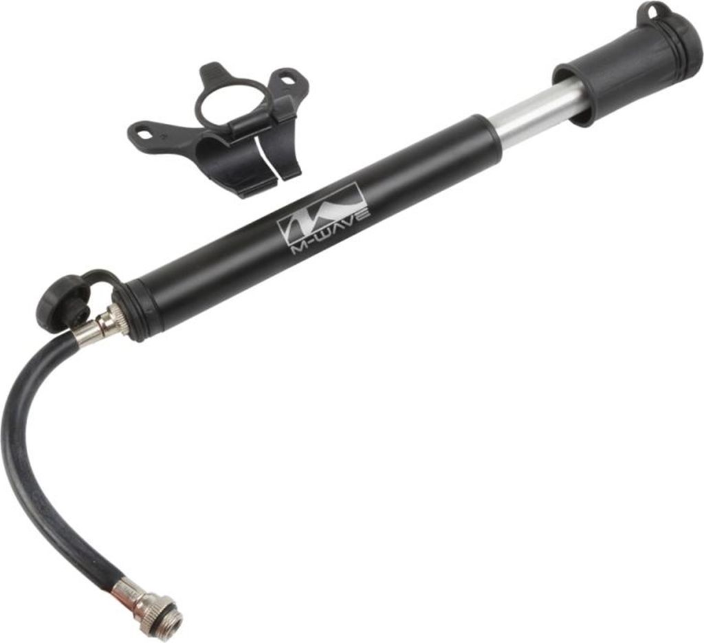 M-WAVE Flexi Tube Minipumpe Aluminium 190mm Leichtgewicht mit Flexschlauch für AV DV FV Ventile bis 6 bar