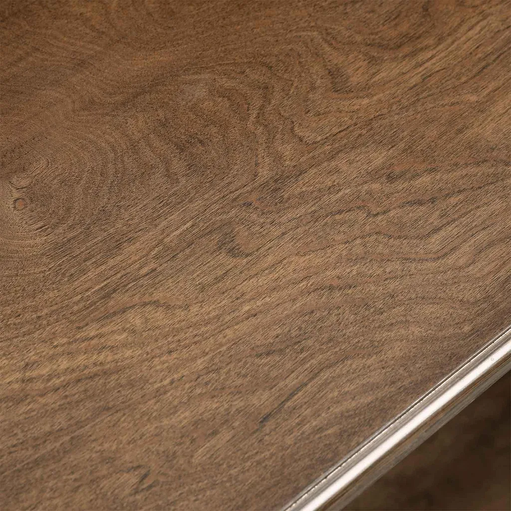 Petite console compacte brun noyer pour optimiser les entrées étroites - 5