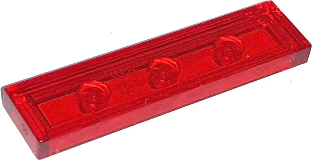 Briques 1x4 Rouge Transparent pour Création et Modélisme - 100 Unités