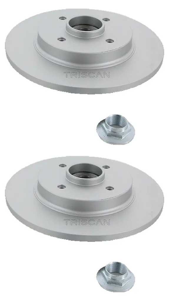 Jeu de Disques de Frein Arrière 268mm TRISCAN pour PEUGEOT PARTNER Tepee