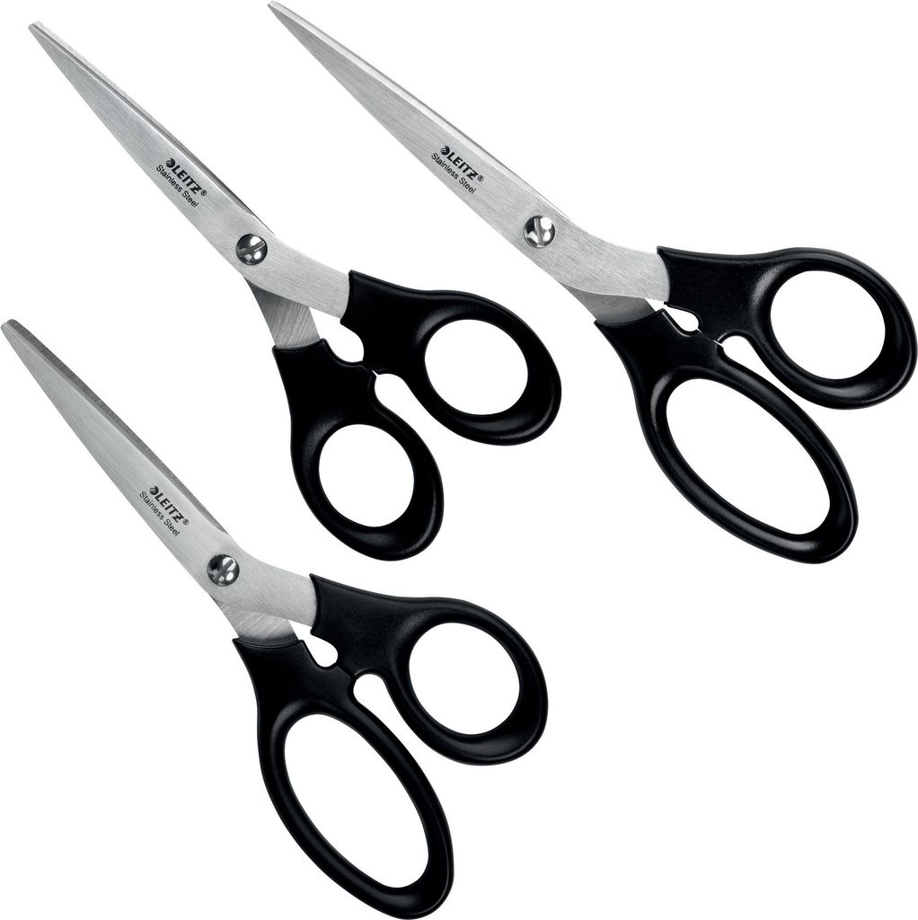 Leitz 54260095, Dospelý, rovný strih, Set, Čierna, Nerezová Obrázok produktu 