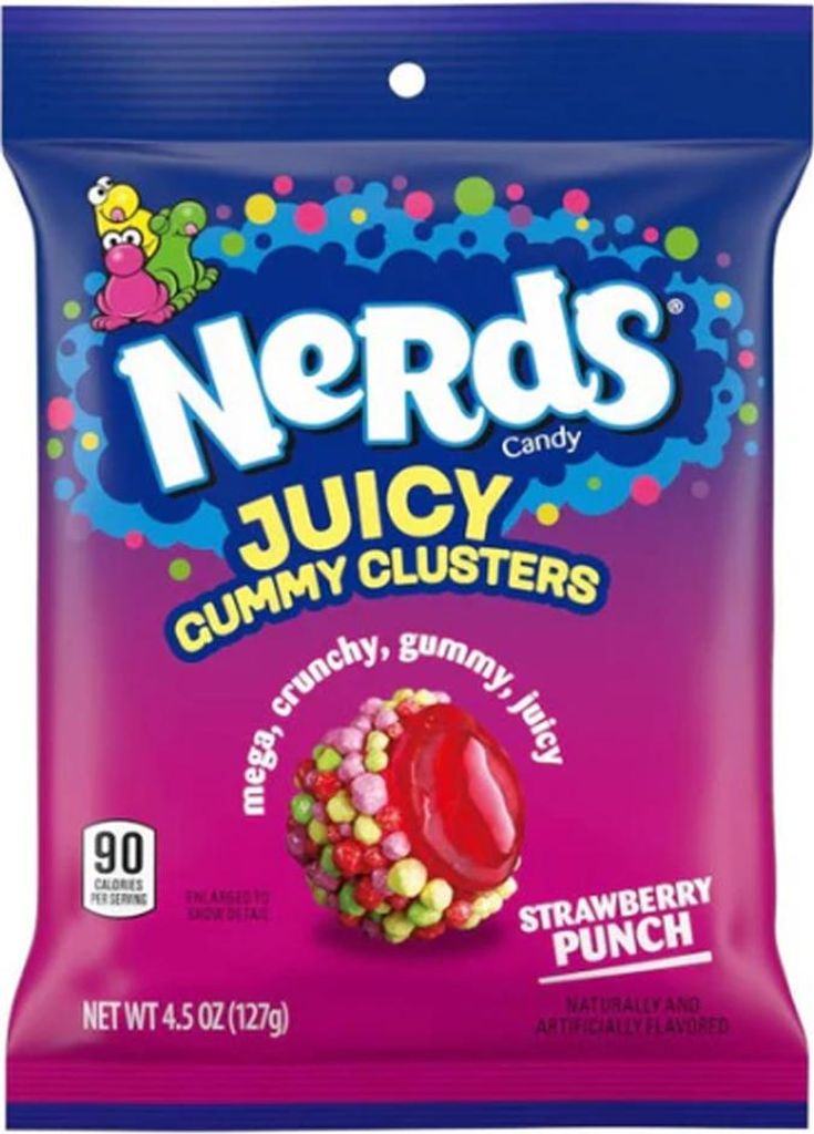 Nerds Juicy Gummy Clusters Strawberry Punch 127g Immagine del prodotto 