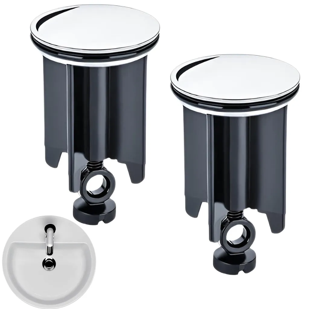 Lot de bouchons de lavabo 40 mm pour rénovation salle de bain et cuisine