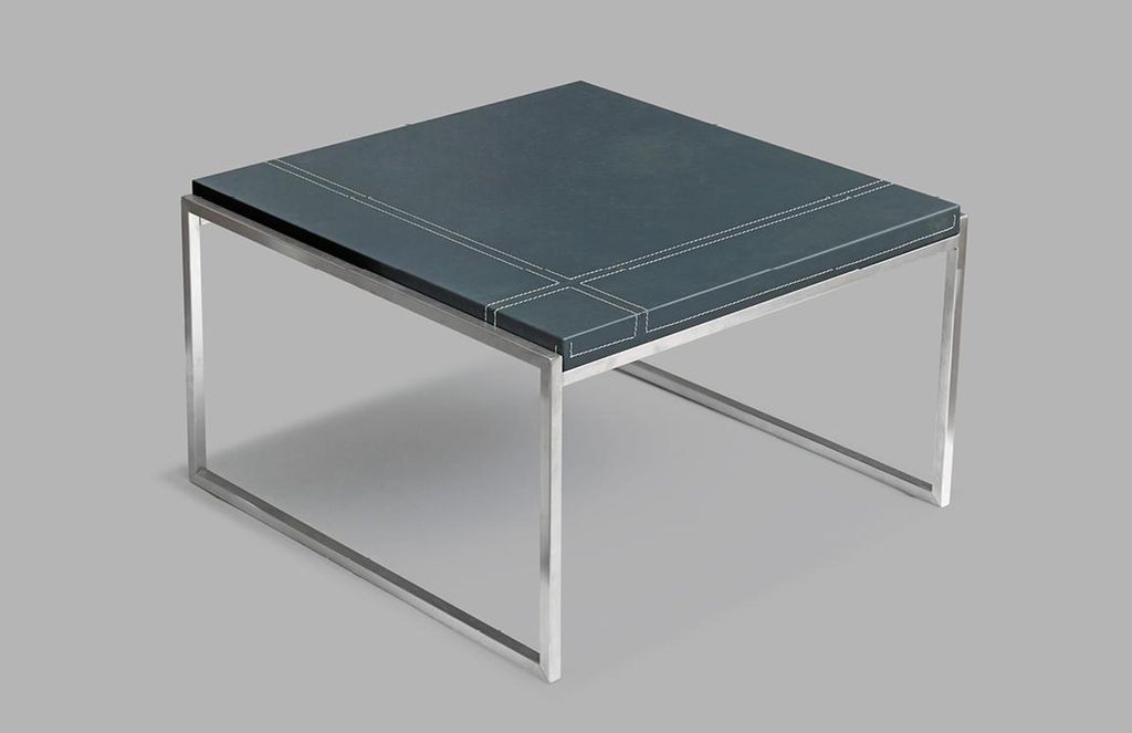 Beistelltisch aus MDF und Edelstahl in modernem Design Produktbild 