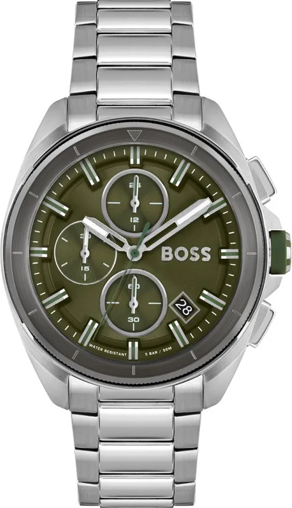 Montre Homme Chronographe Quartz BOSS 1513951 avec Bracelet en Acier Noir