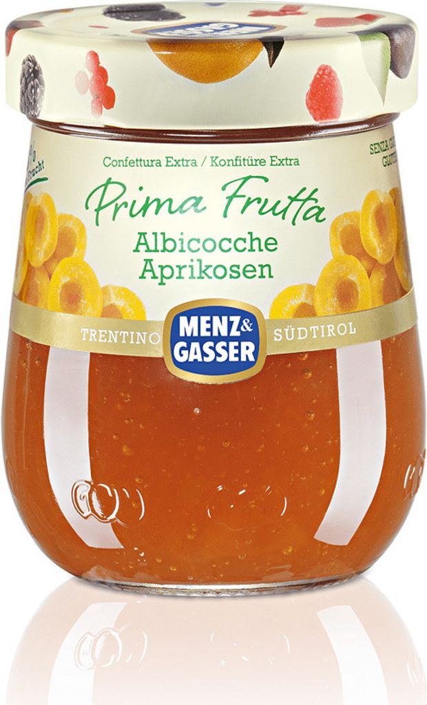 Menz und Gasser Prima Frutta Albicocche Aprikosen Konfitüre Produktbild 