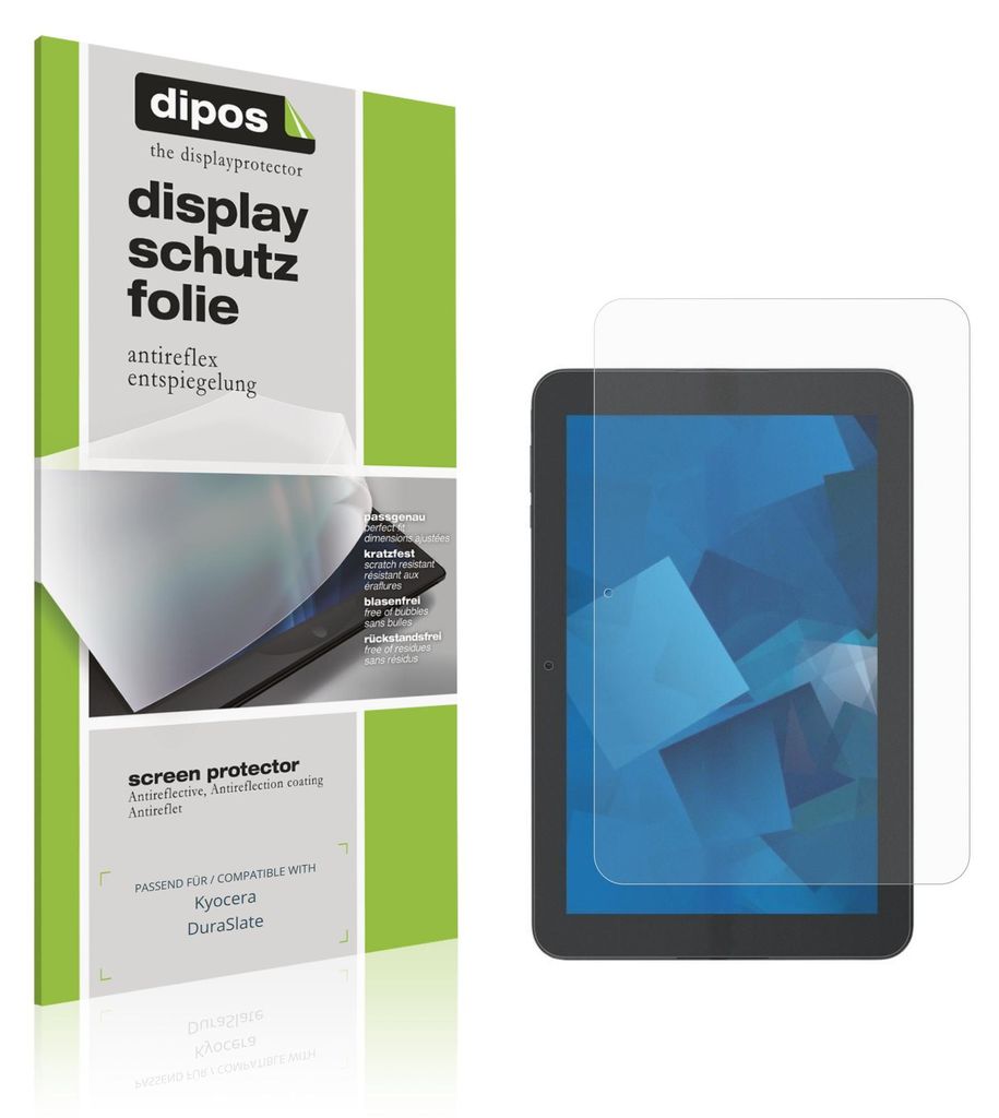 2x Schutzfolie für Kyocera DuraSlate matt Displayschutzfolie Folie Display Schutz dipos