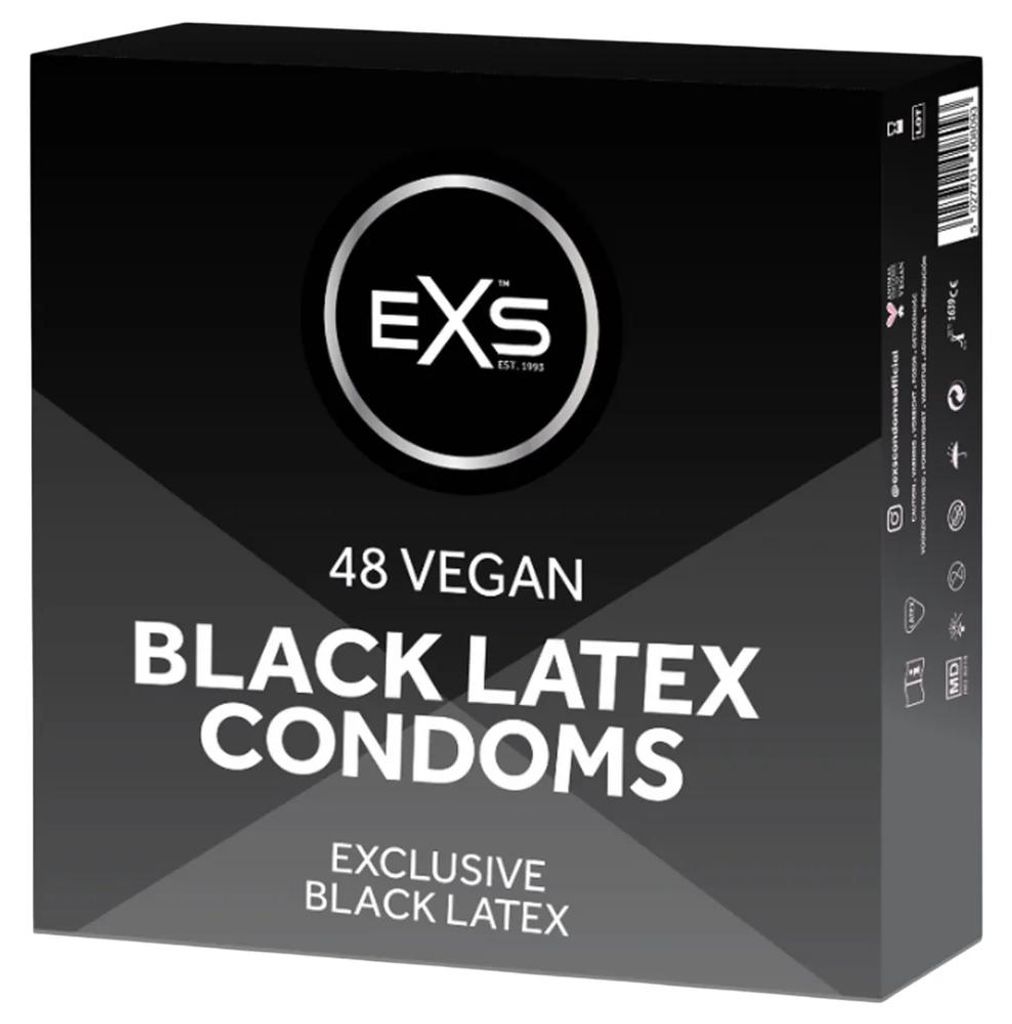 EXS Black - čierny kondóm (48 ks) Obrázok produktu 