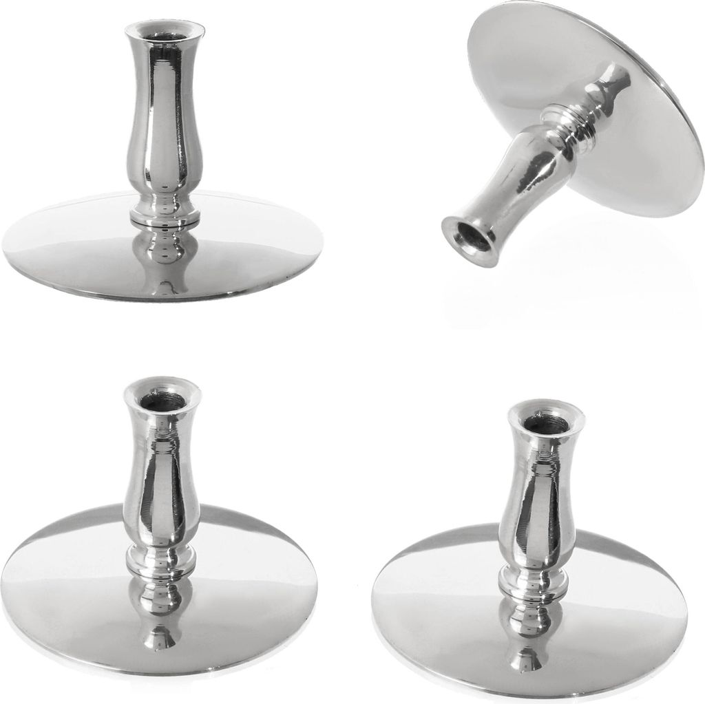 4x Kerzenhalter Messing Kerzenständer Dünne Altarkerzen Bis Ø6,7mm Hochzeit 6733