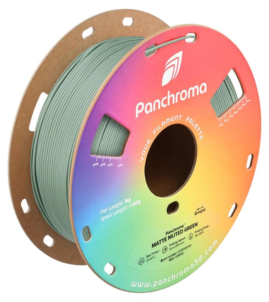 Filamento PLA opaco, diametro 1,75 mm, colore verde spento, Immagine del prodotto 