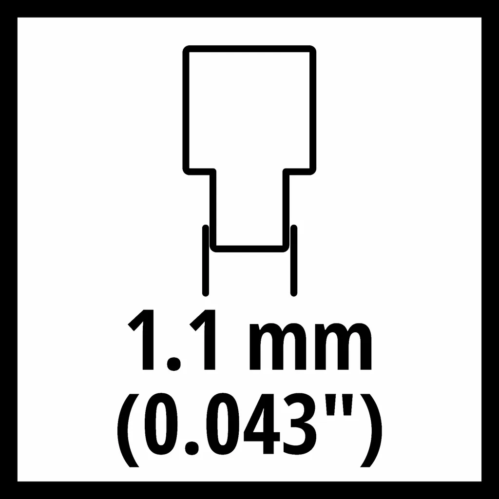 Chaîne pour tronçonneuse Einhell 20cm 33 maillons guide de 1.1mm 3/8 P