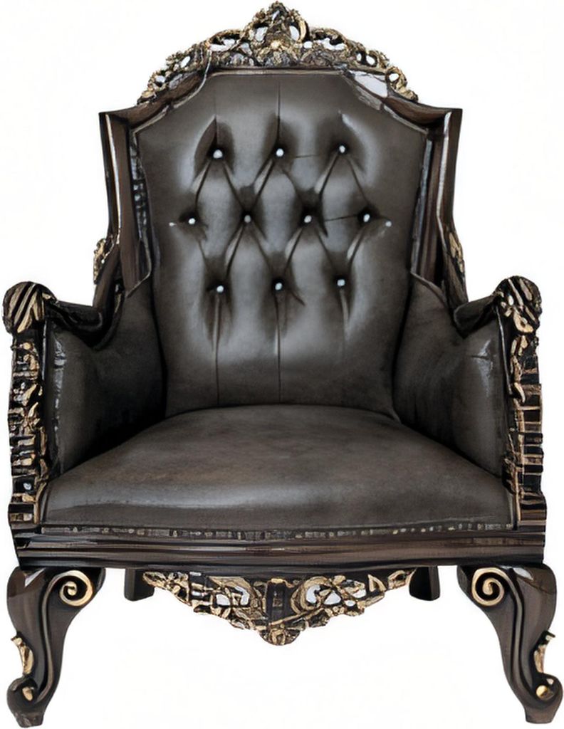 Moderner brauner Ledersessel stilvoll und elegant