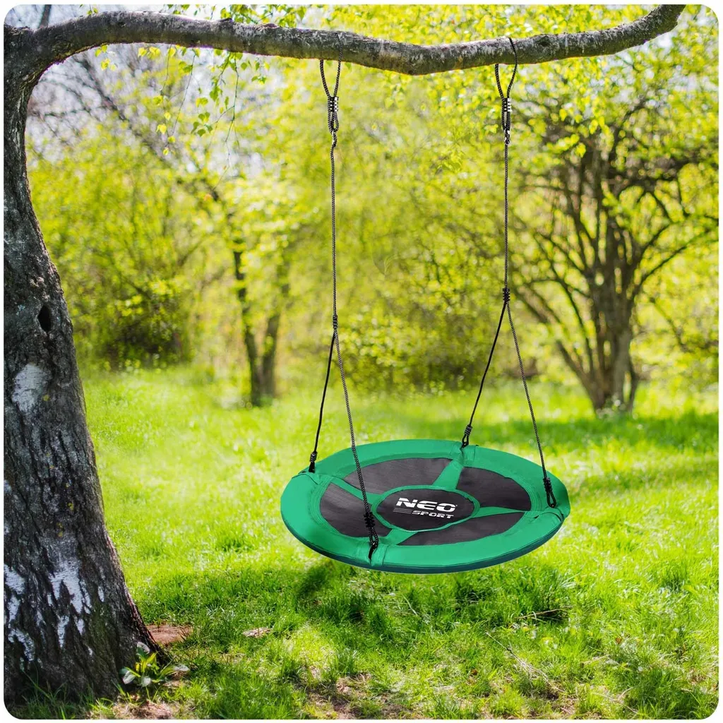Gartenpirat Sedile Altalena In Plastica Colore Verde Capacità Carico 50 Kg 43x17 Cm 0