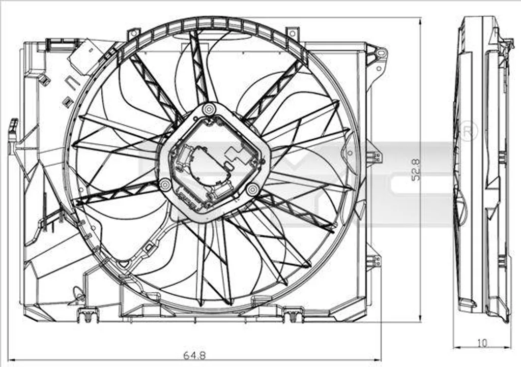 Ventilateur de refroidissement moteur compatible BMW Série 1 3 X1 Z4 E89