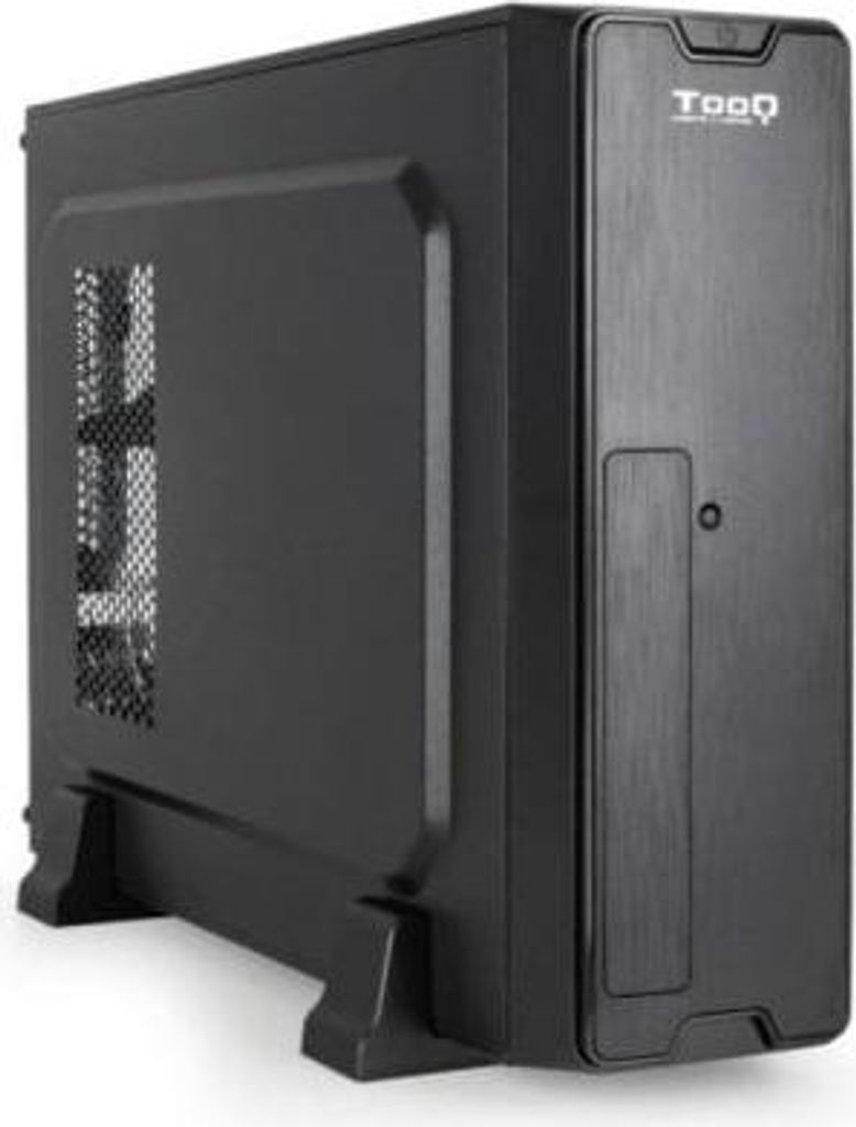 TooQ TQC-3007U3C Slim Micro-ATX-Gehäuse Stahl Schwarz 500W Netzteil SD-Leser USB 3.2