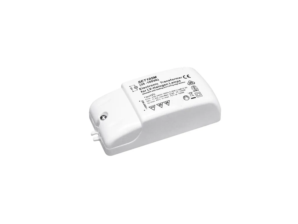 Eurolite ETD-35105 Trafo 12V 35-105VA Blanc Dimmable - Réf 51402275