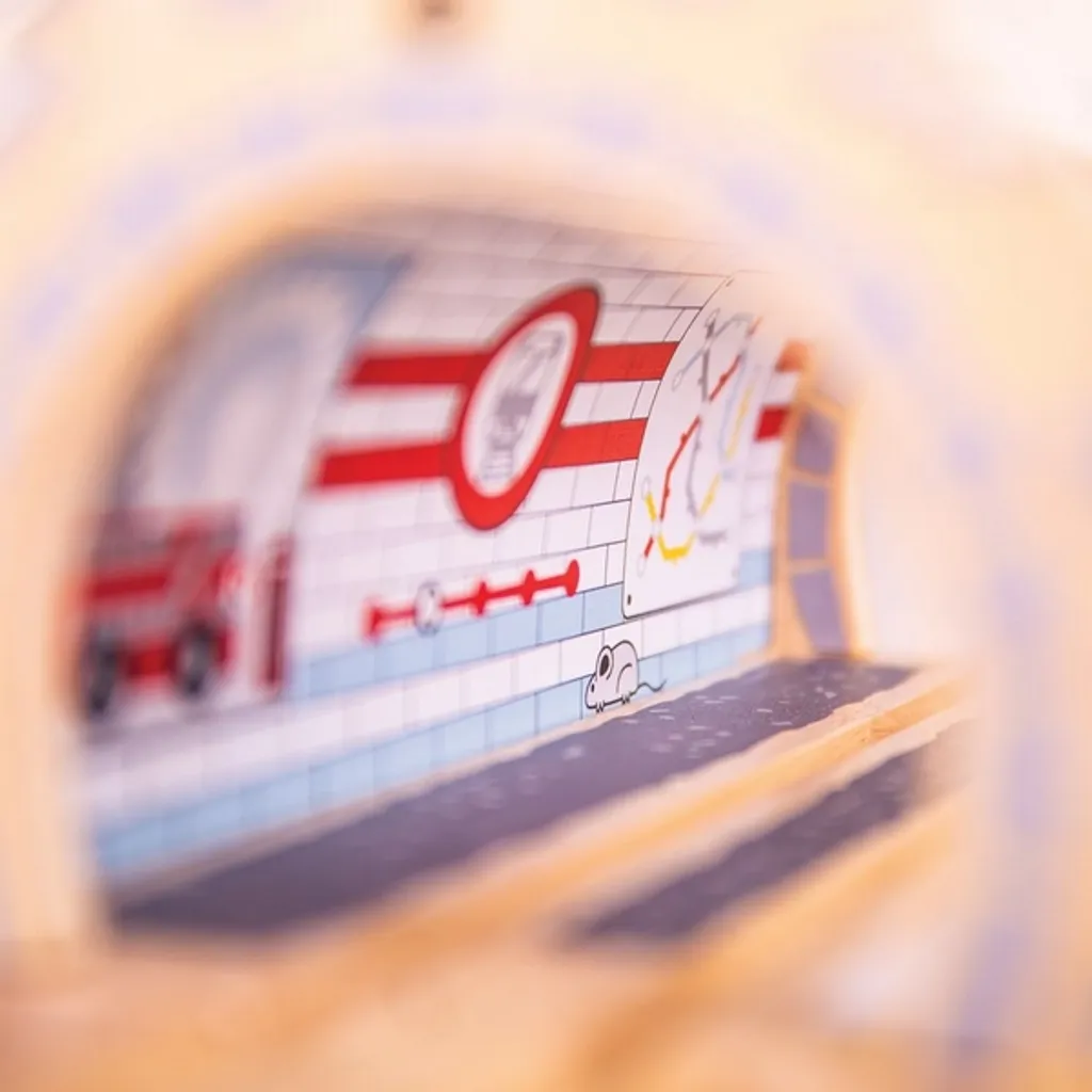 Station de métro Bigjigs Rail : compatible avec toutes marques bois