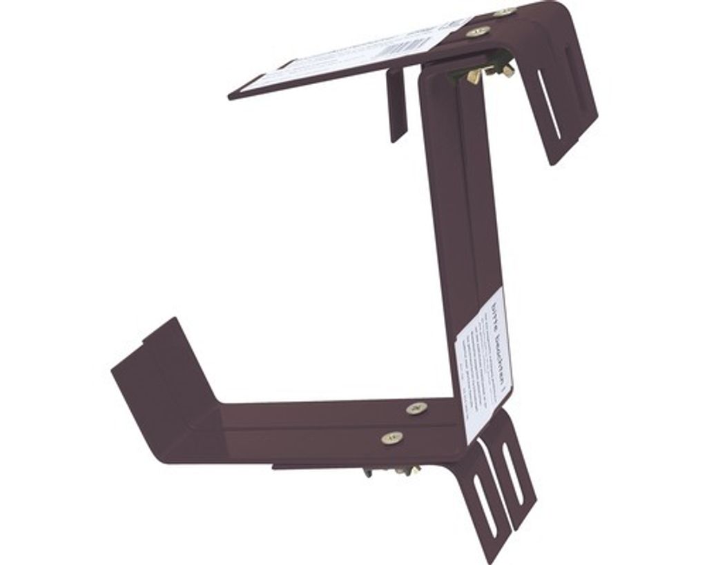 Blumenkastenhalter geli Typ E für Geländer braun