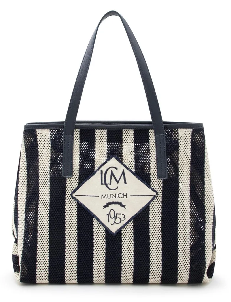 Sac Shopper Rima L.CREDI Marine - Rangez tout avec ce Grand Cabas Zippé