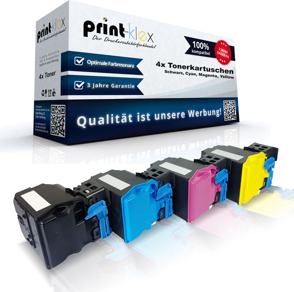 4x Kompatible Tonerkartuschen für Konica Minolta BizhubC35 BizhubC35P A0X5152 A0X5452 A0X5352 A0X5252 TNP-22 Black Cyan Magenta Yellow - Office Pr...
