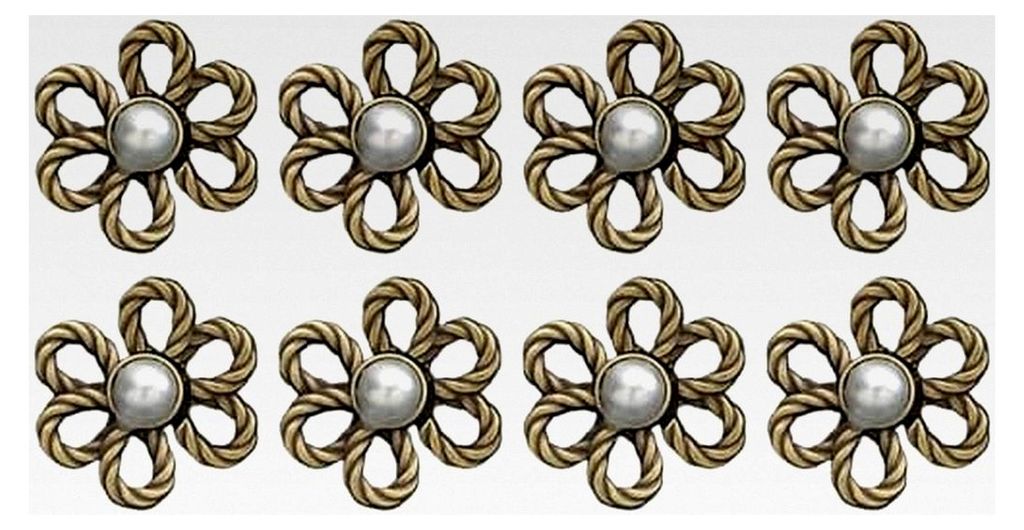Hosenbundversteller, Set mit 8 Blumenknopf-Clips, Abnehmbarer und Verstellbarer Hosenverschluss für Freizeitmode