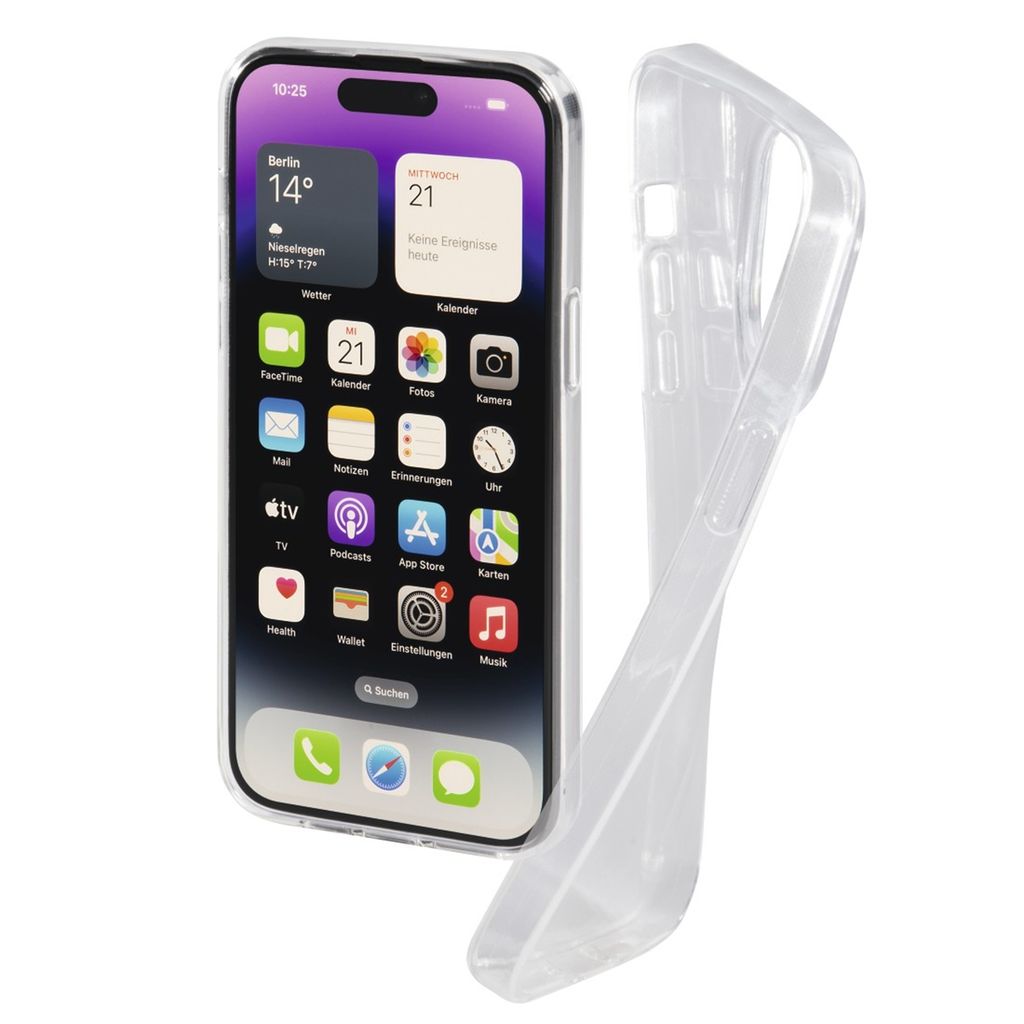 Hama Cover "Crystal Clear" für Apple iPhone 14 Pro, Transpare