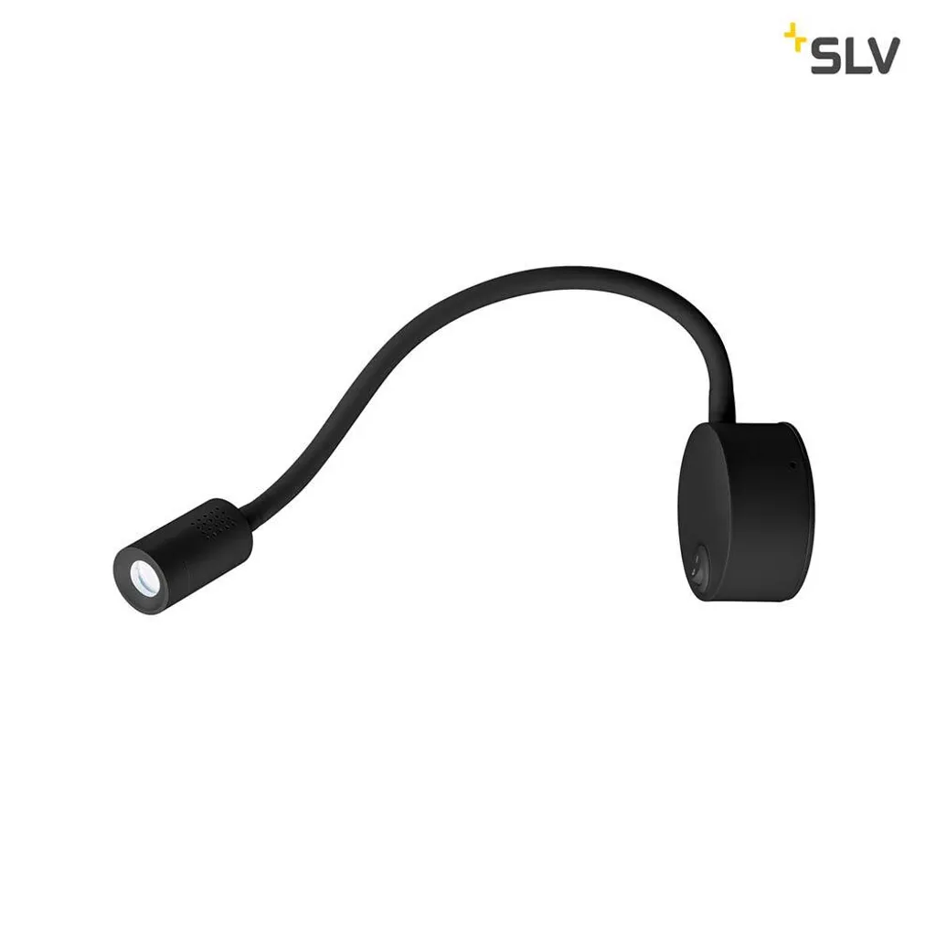Lampe de lecture murale LED flexible 4000K noire SLV Dio Flex Plate